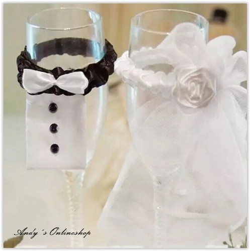 Sektglas deko braut - deko, party