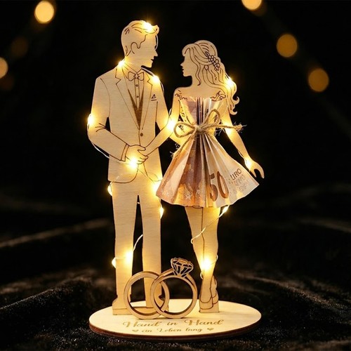 Holz geldgeschenk hochzeit - geldgeschenk,