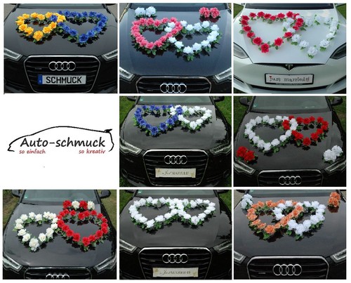 Doppel herz auto - auto, braut