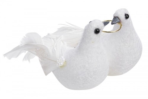 Deko figur taubenpaar hochzeit - deko-figur,