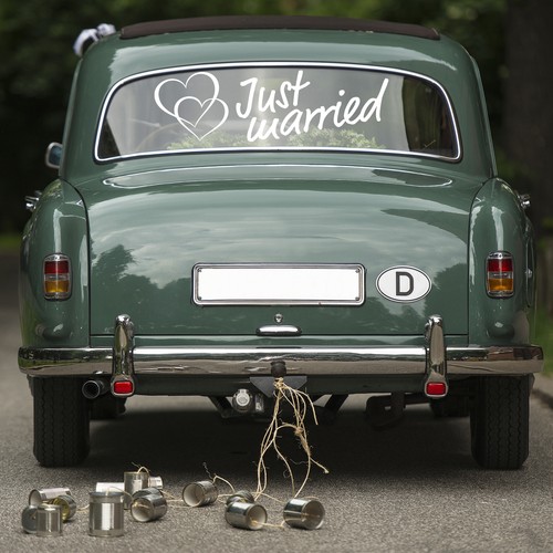 Just married folie - married, weiß