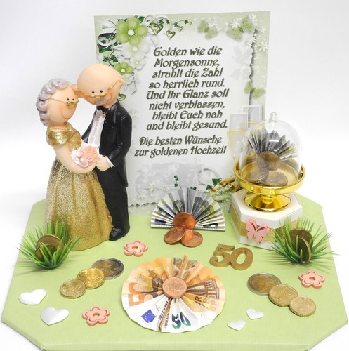 Geldgeschenk goldene hochzeit - goldene,