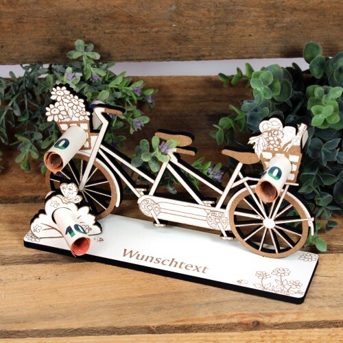Geldgeschenk tandem hochzeit - tandem,