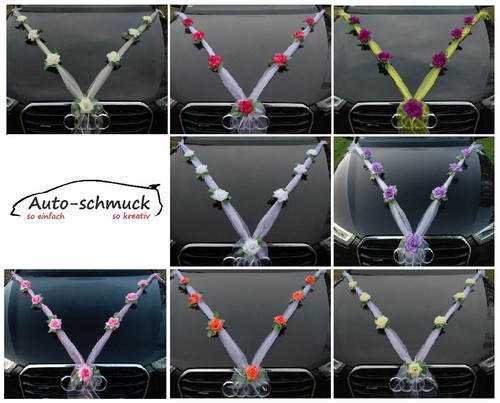 Organza auto schmuck braut - m,