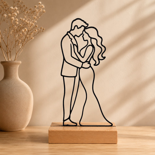 Brautpaar deko figur druck - brautpaar,